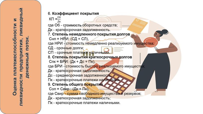 Оценка платежеспособности и ликвидности предприятия, ликвидный денежный поток