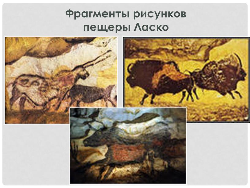 Фрагменты рисунков пещеры Ласко