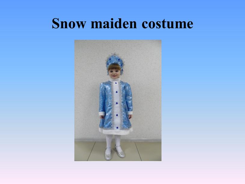 Snow maiden costume