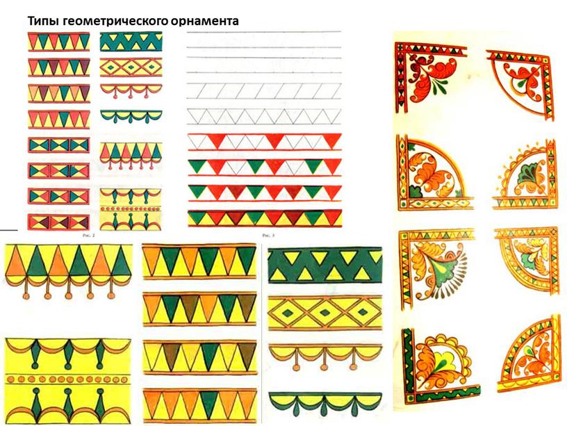 Типы геометрического орнамента