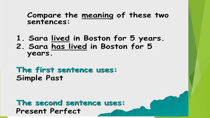 Past Sipmle VS Present Perfect