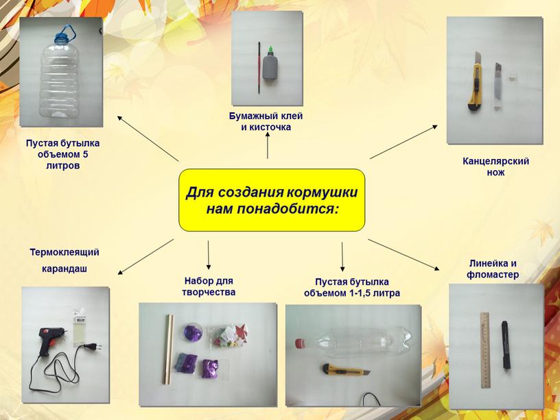 Для создания кормушки нам понадобится: