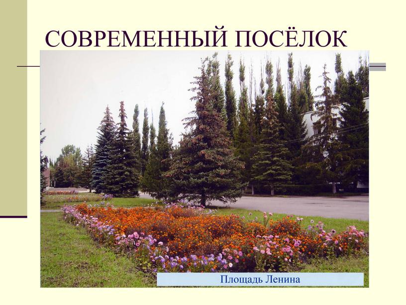 СОВРЕМЕННЫЙ ПОСЁЛОК