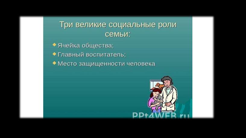 Важность семьи в жизни человека, общества и государства.