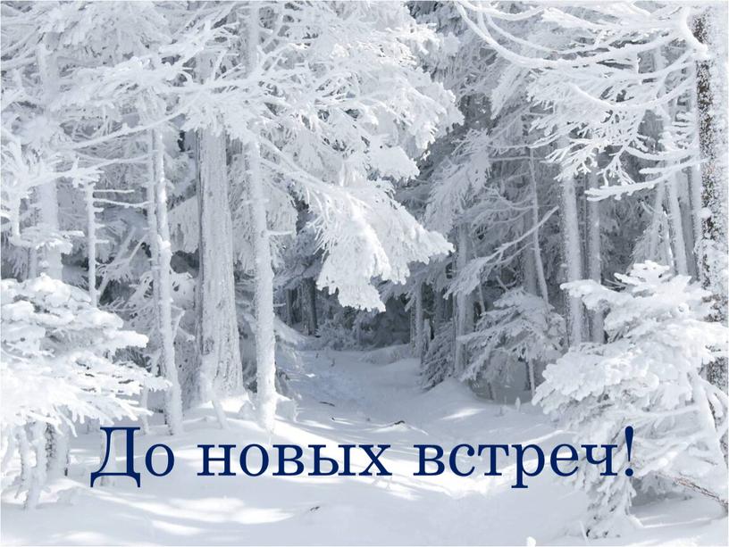 До новых встреч!