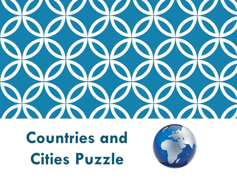 Countries and Cities Puzzle