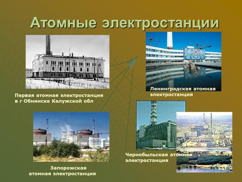 Атомные электростанции Запорожская атомная электростанция