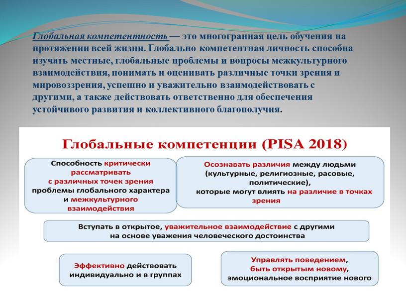 Глобальная компетентность — это многогранная цель обучения на протяжении всей жизни