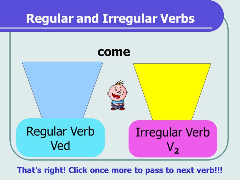 Regular and Irregular Verbs come