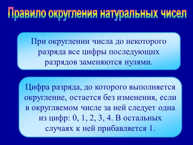 При округлении числа до некоторого разряда все цифры последующих разрядов заменяются нулями