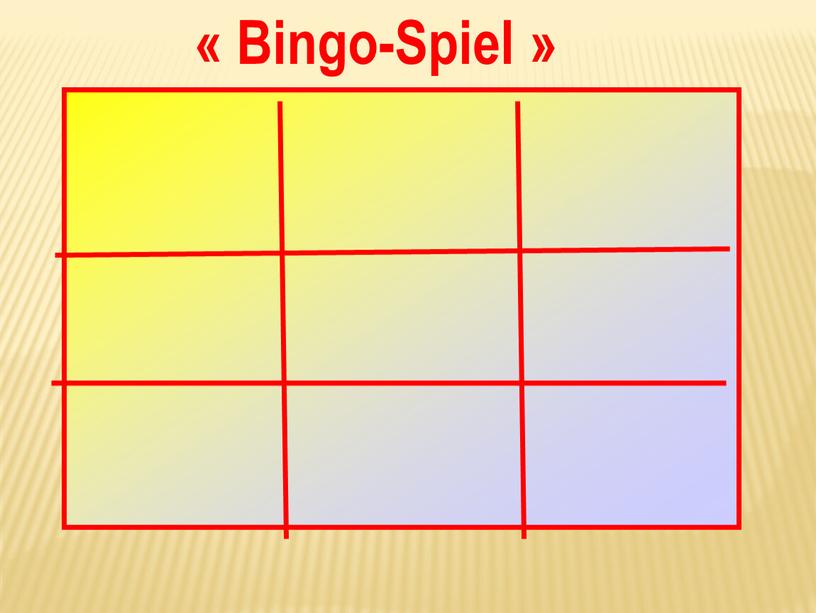 « Bingo-Spiel »