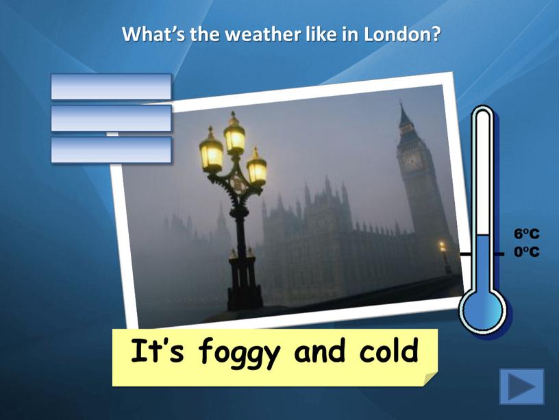 What’s the weather like in London?