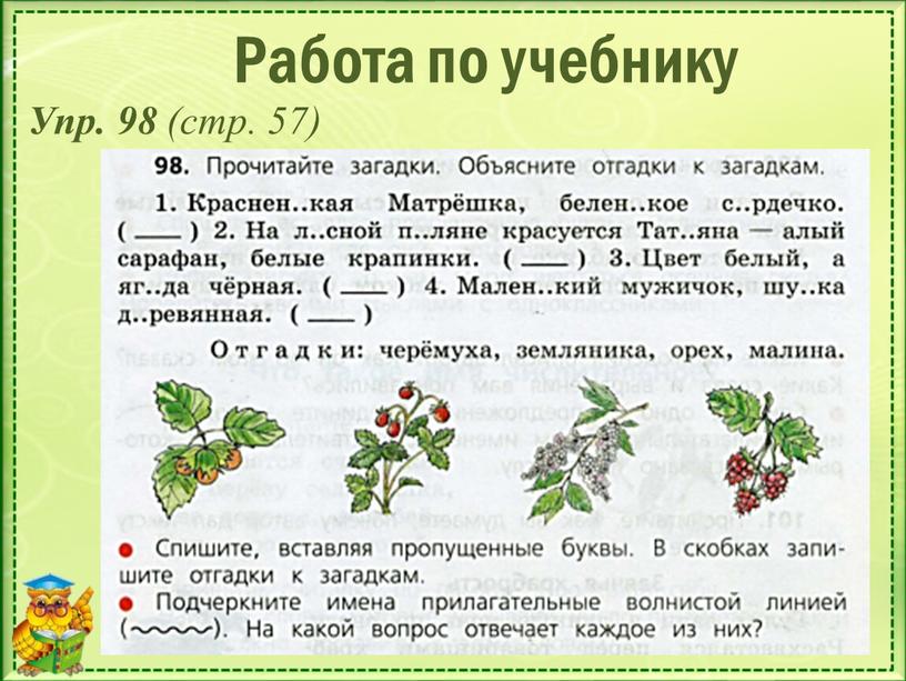 Работа по учебнику Упр. 98 (стр