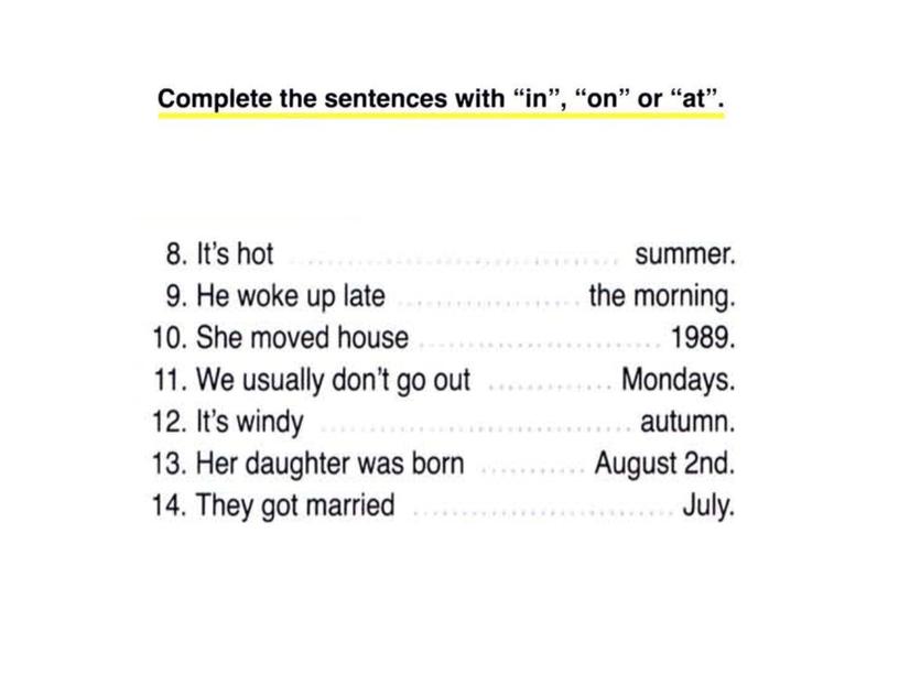 40 Prepositions. 7 class