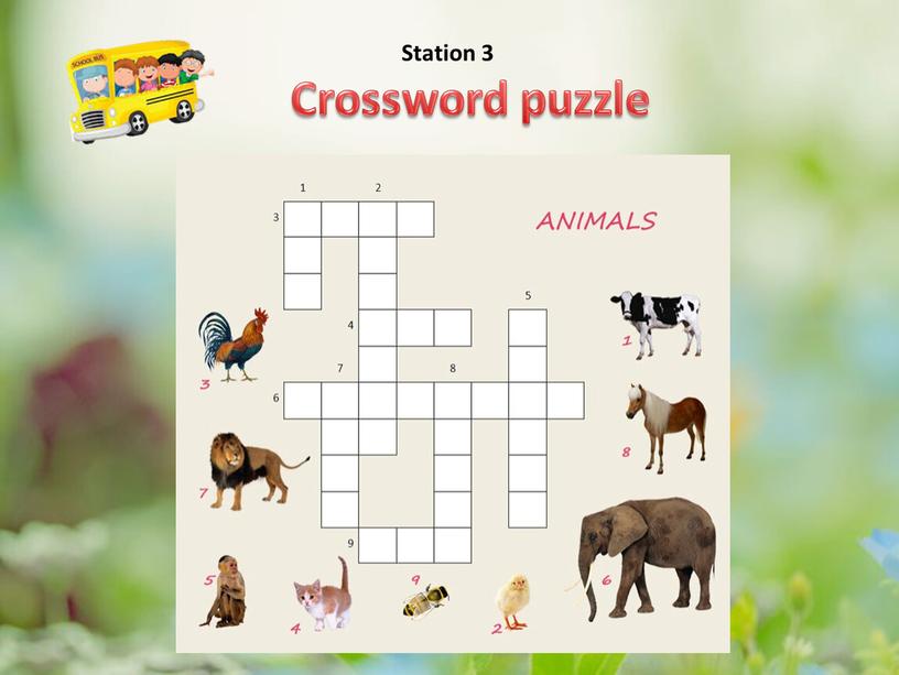 Crossword puzzle Station 3