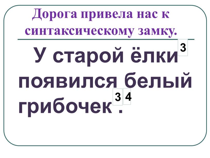 У старой ёлки появился белый грибочек