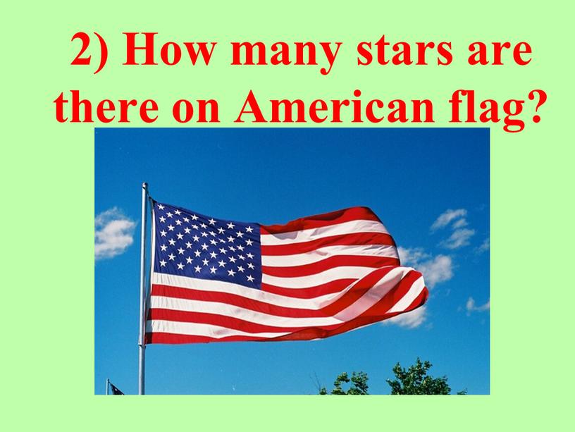 How many stars are there on American flag?