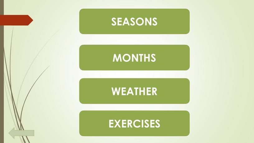 SEASONS MONTHS WEATHER EXERCISES