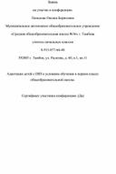 Обложка для материала Адаптация детей с ОВЗ к условиям обучения в первом классе общеобразовательной школы.