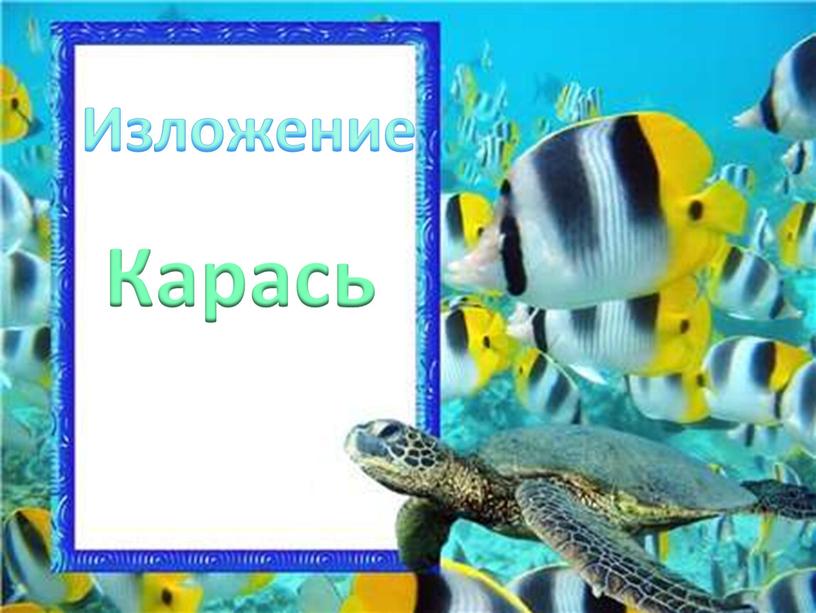 Изложение Карась