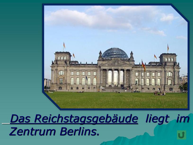 Das Reichstagsgebäude liegt im