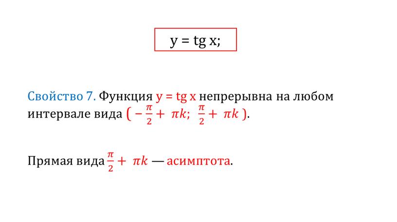 у = tg x;