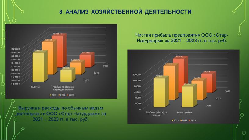 Анализ хозяйственной деятельности