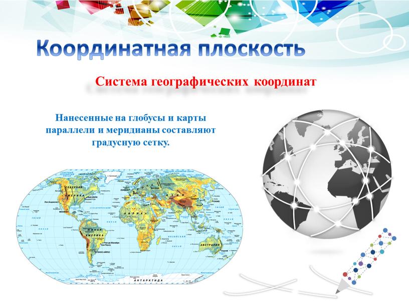 Координатная плоскость Система географических координат