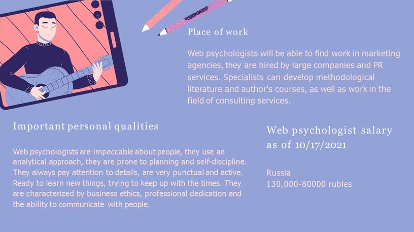 Web psychologist salary as of 10/17/2021