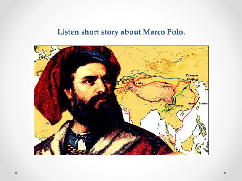 Listen short story about Marco