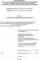 Специальность 080507 «Менеджмент организации» Кафедра менеджмента и маркетинга организации   	 Отчет о прохождении производственной практики