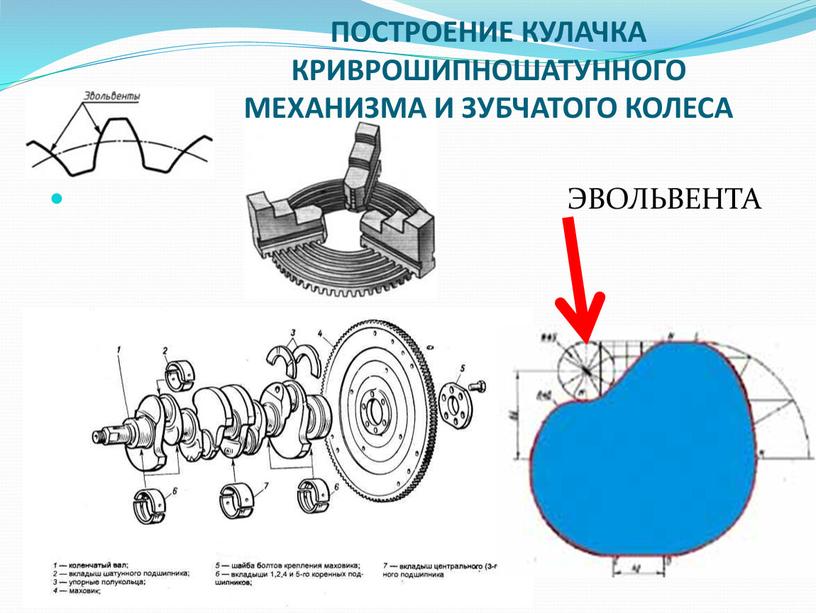 ПОСТРОЕНИЕ КУЛАЧКА КРИВРОШИПНОШАТУННОГО