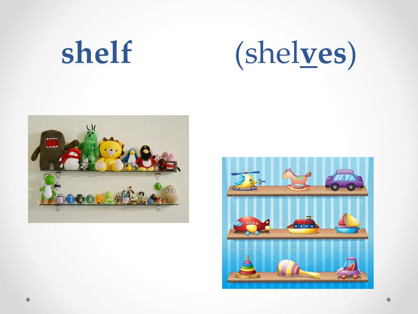 shelf (shel v es )