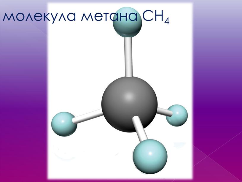 молекула метана СН4