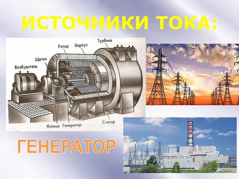 ИСТОЧНИКИ ТОКА: ГЕНЕРАТОР