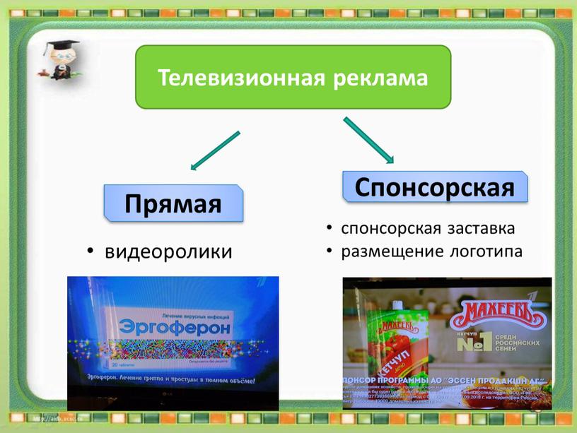 Телевизионная реклама Прямая Спонсорская видеоролики спонсорская заставка размещение логотипа