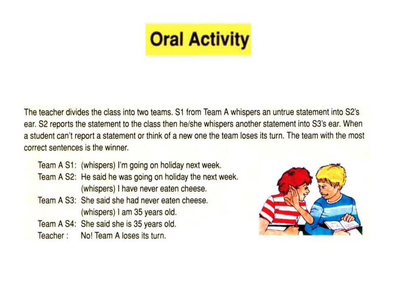 61 Reported speech. 8 class