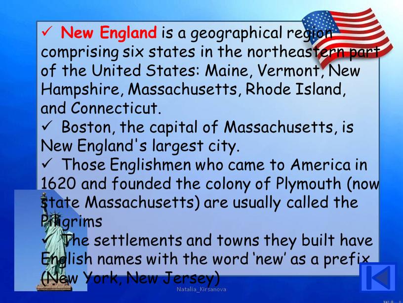 New England is a geographical region comprising six states in the northeastern part of the