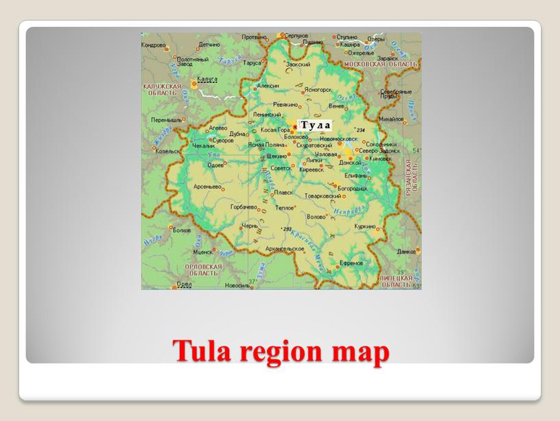 Tula region map