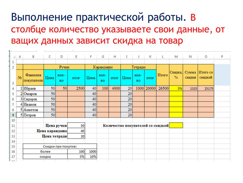 Выполнение практической работы