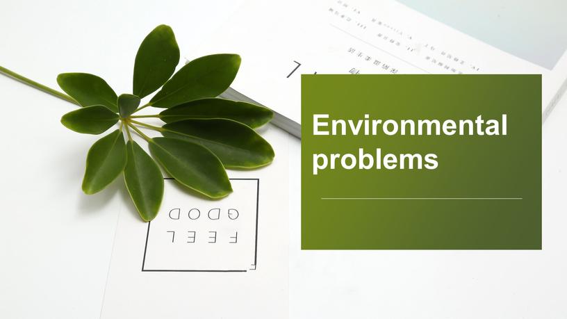 Environmental problems