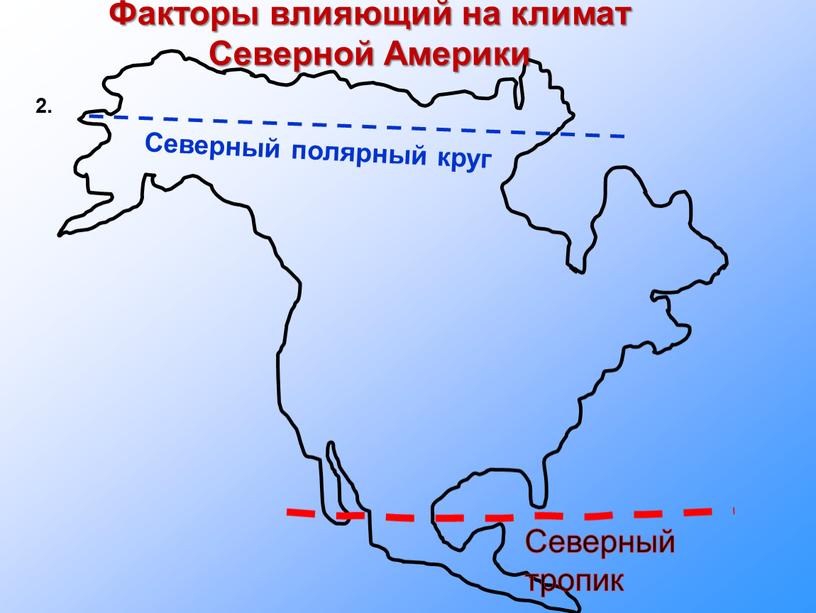 Северный тропик Факторы влияющий на климат