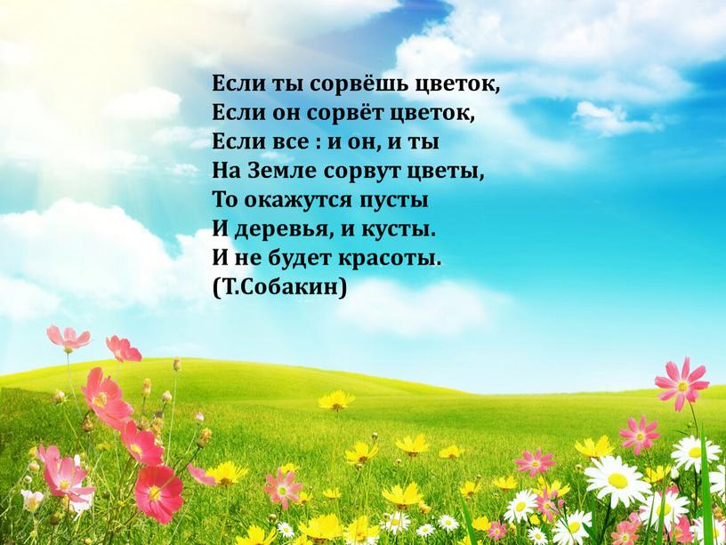 Если ты сорвёшь цветок, Если он сорвёт цветок,