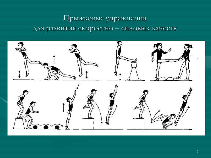 Прыжковые упражнения для развития скоростно – силовых качеств