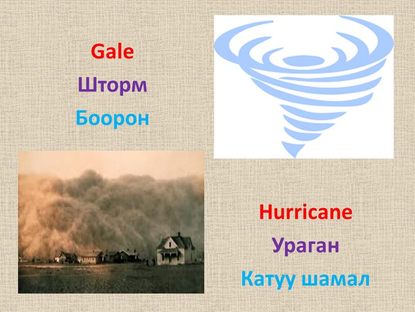 Gale Шторм Боорон Hurricane