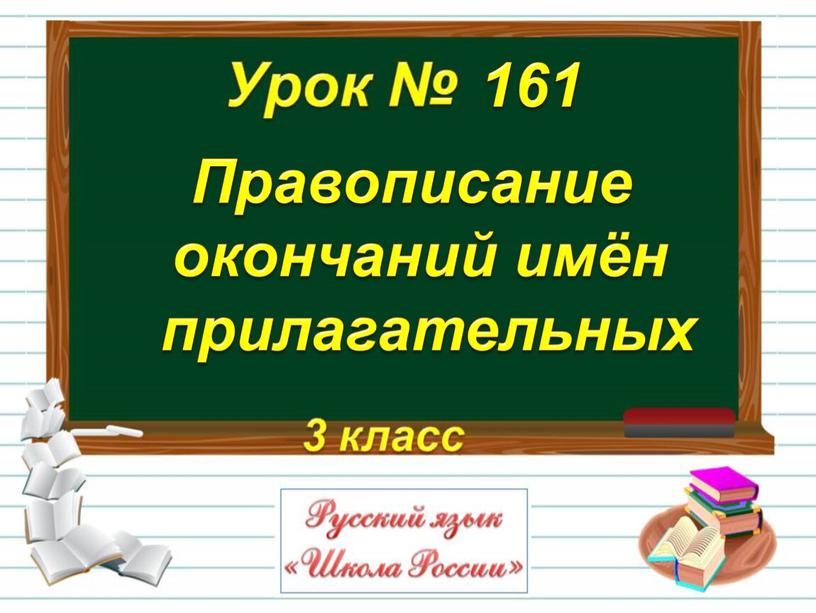 Правописание окончаний имён прилагательных 161