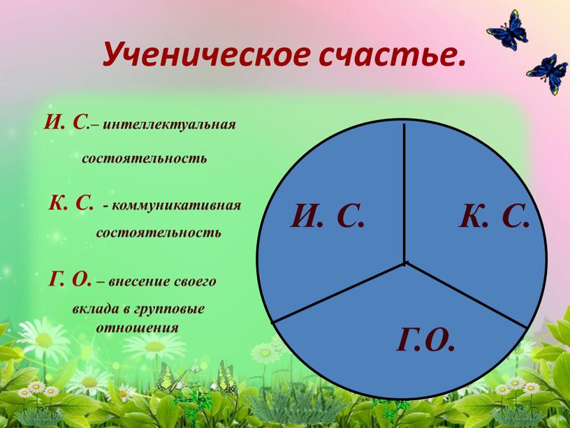 Ученическое счастье. К. С. Г.О