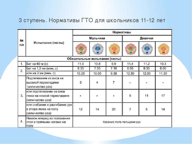 Презентация к классному часу " Спорт и я.Мои результаты по нормам ГТО"