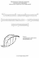 Познавательно - игровая программа для дошкольников "Осенний калейдоскоп"