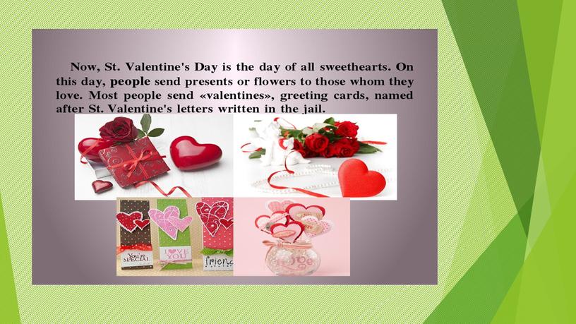 Презентация ко Дню святого Валентина на английском языке